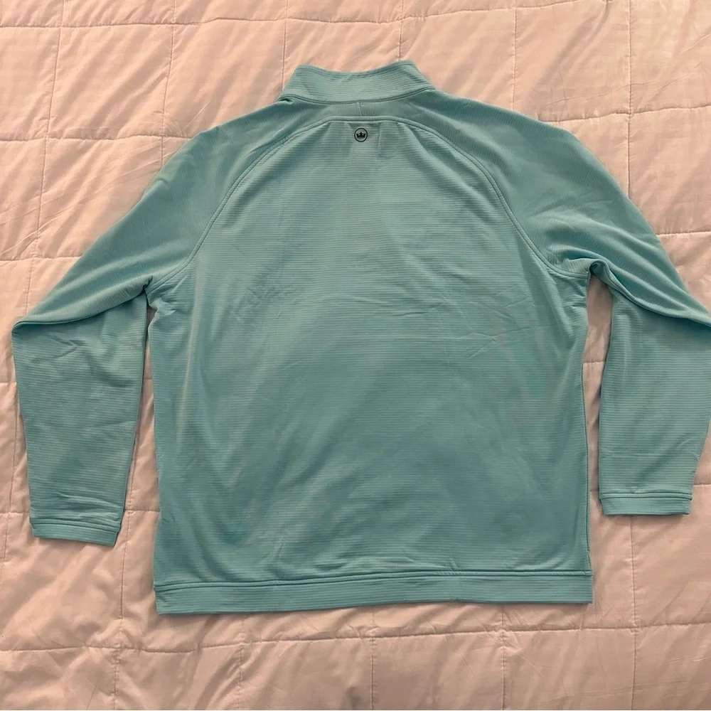 Peter Millar Beaumont Quarter-Zip Pullover | Blue | Men’s 2XL NEW - Picture 4 of 6